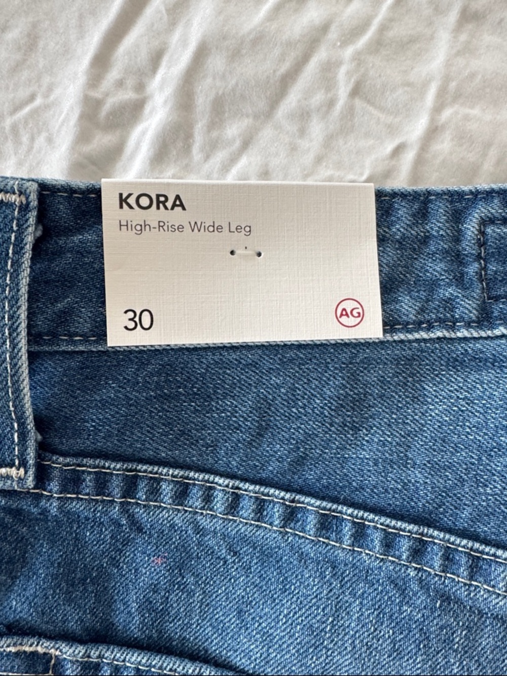 NWR AG Adriano Goldschmied Kora Wide-Leg High-Rise Jeans - Picture 5 of 5